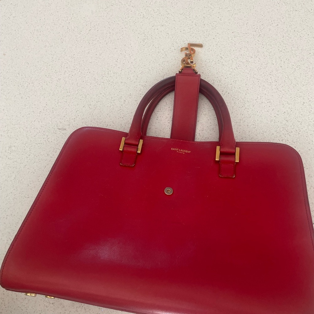 Yves Saint Laurent Scarlet Satchel - Picture 6 of 10